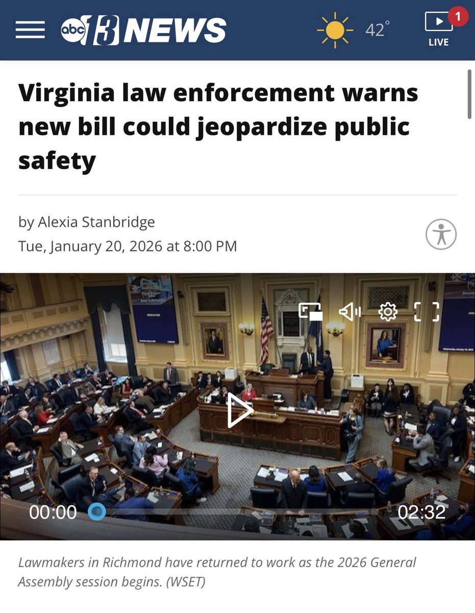 VASenateGOP's tweet image. Instead of focusing on punishing criminals, Virginia Democrats are trying to pass a bill making it easier to sue police officers. The entire point is to drive officers out of the profession. 

This is just Defund the Police under a different name.