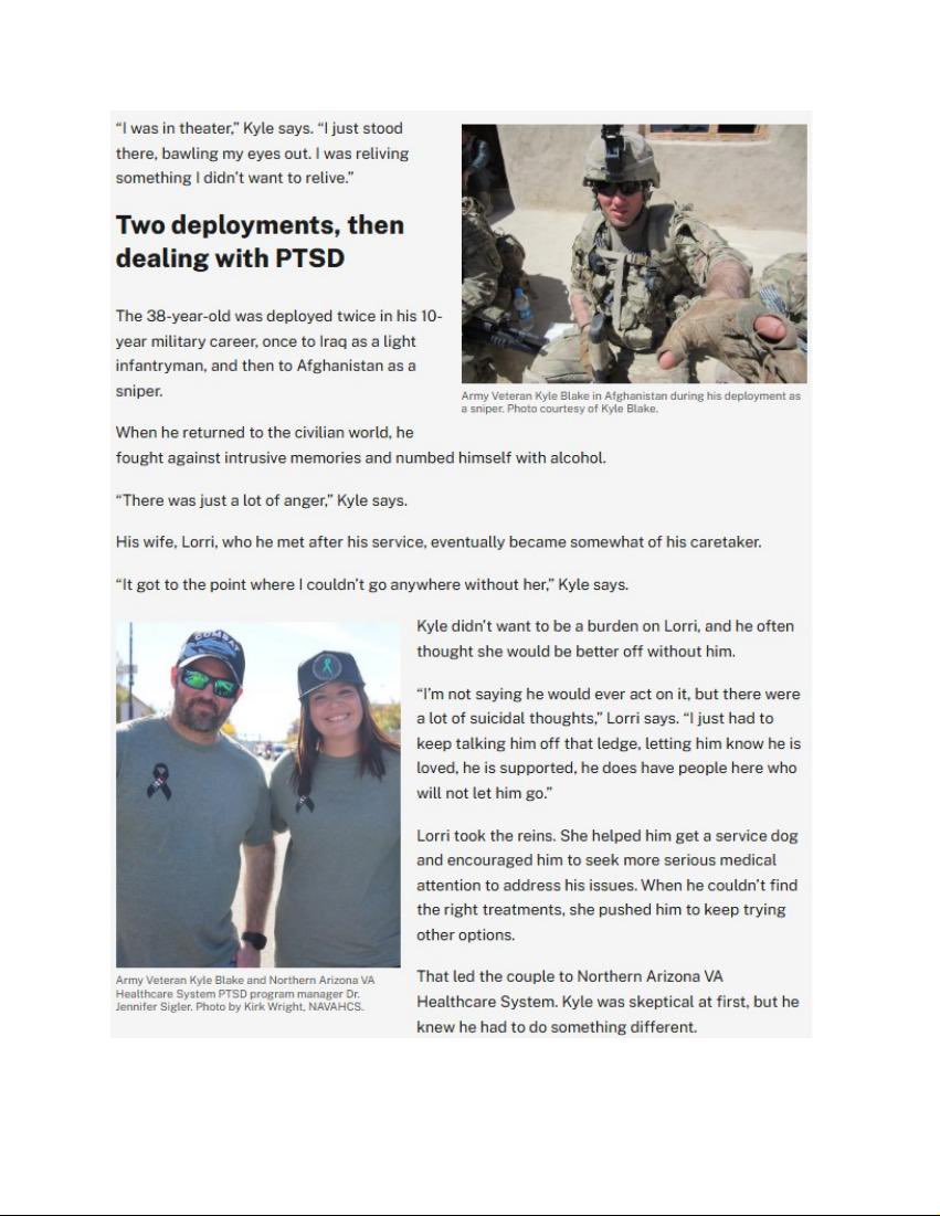 RegimentGG's tweet photo. The Department of Veterans Affairs wrote an article about a member of REGIMENT! 🫡 https://t.co/SCR5VPuLaT