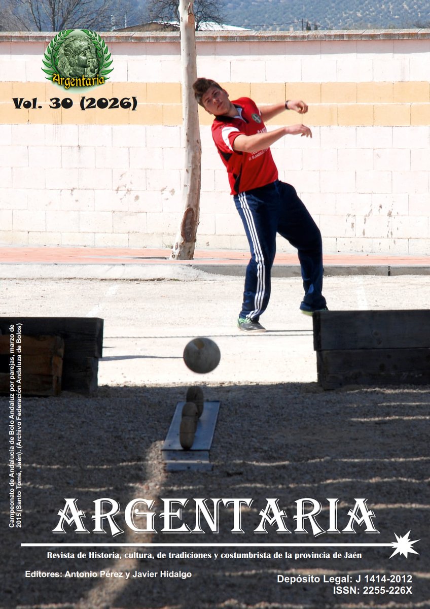 Abrimos ARGENTARIA vo. 30 (2026), con una magnífica fotografía cedida por la Federación Andaluza de Bolos... ya podéis enviar vuestros trabajos. Más info en:

👉argentarialasvillas.blogspot.com/2026/01/abrimo…

#Historia #Cultura #Deportes #Tradiciones #Costumbres #Arte #Jaén