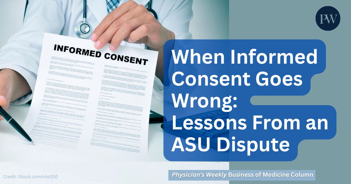 physicianswkly's tweet image. Patient sedated. #Consent form incomplete. Now what?😕 
Dr. MedLaw—board-certified radiologist and #malpractice attorney—uses her dual MD/JD perspective to explain why a thorough chart note might not save you: buff.ly/AuUvIBp 

#MedTwitter #MedLaw #PersonalInjury