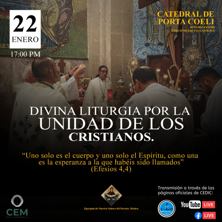 Se invita el día de hoy, a seguir la transmisión de la Divina Liturgia por la unidad de los Cristianos, mediante la plataforma de Youtube: youtube.com/@Comisi%C3%B3n…