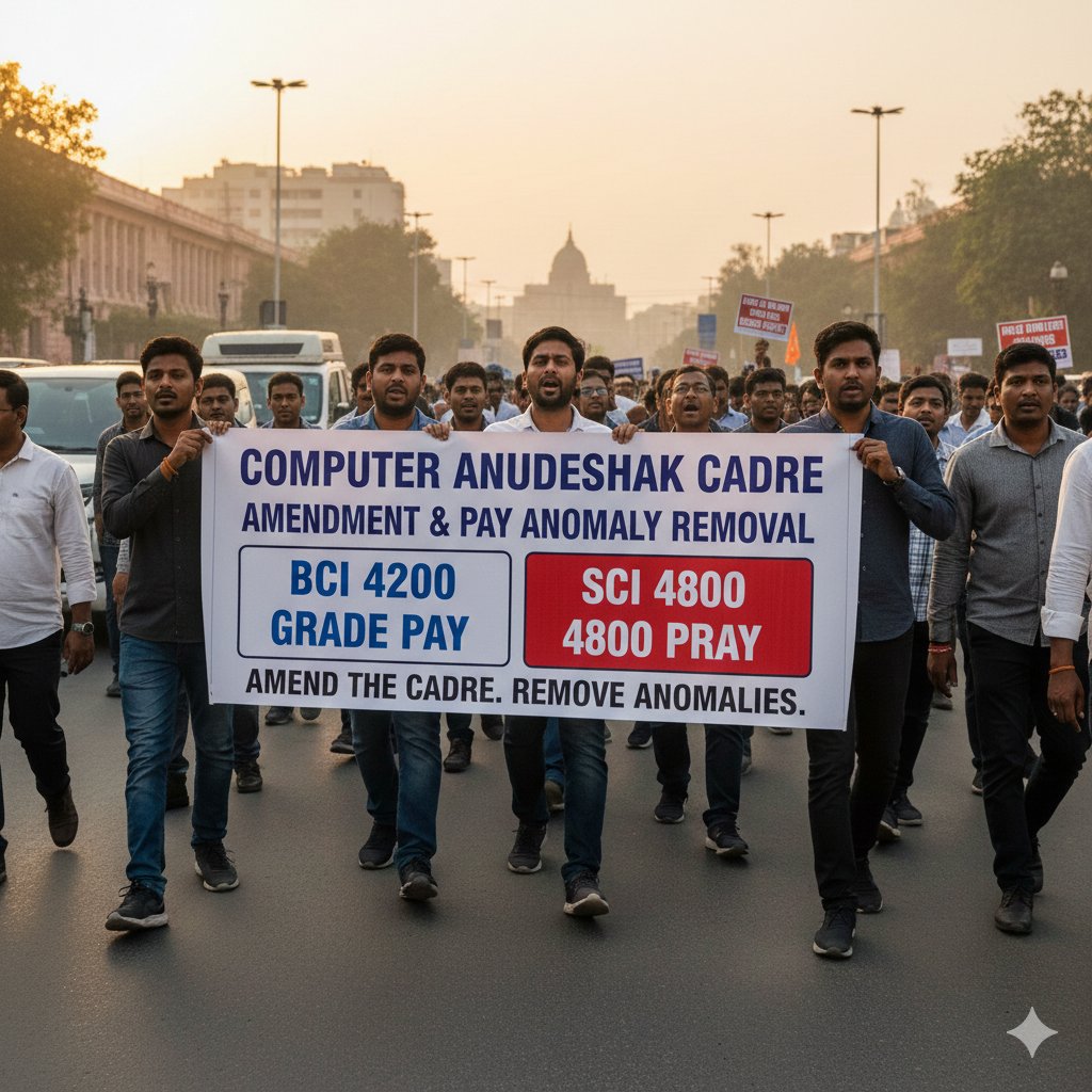 माननीय कम्प्यूटर अनुदेशकों के कैडर संशोधन पर प्रसंज्ञान लेवे और वेतन विसंगति दूर करे।
#कम्प्यूटर_विषय_अनिवार्य_करो
#वेतन_विसंगति_दूर_करो।