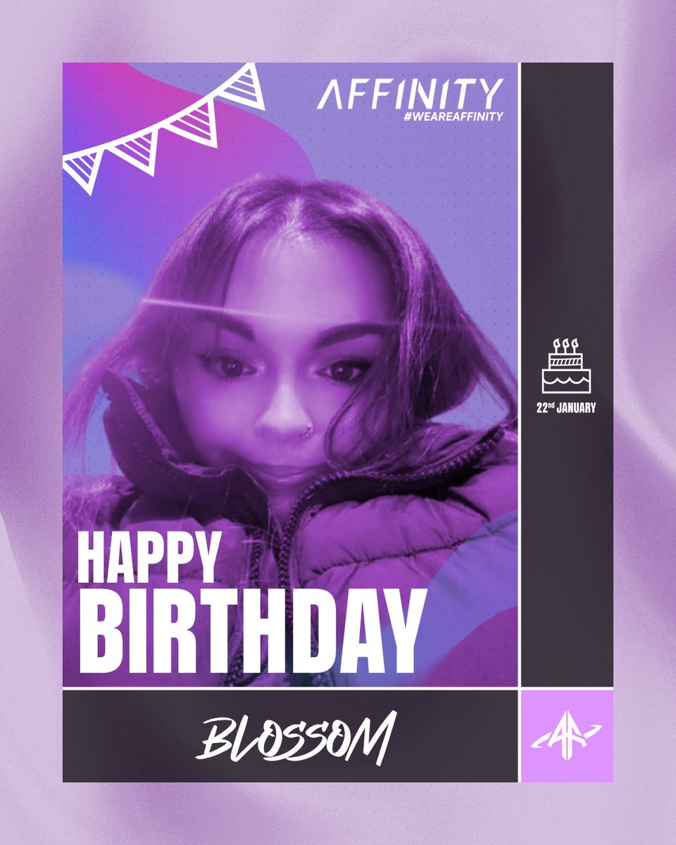 AffinityVAL's tweet image. Please join us in wishing a big happy birthday to @AffinityAuras Team Manager @afblossomm!

#HappyBirthday #WeAreAffinity