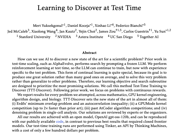 TTT-Discover abstract screenshot