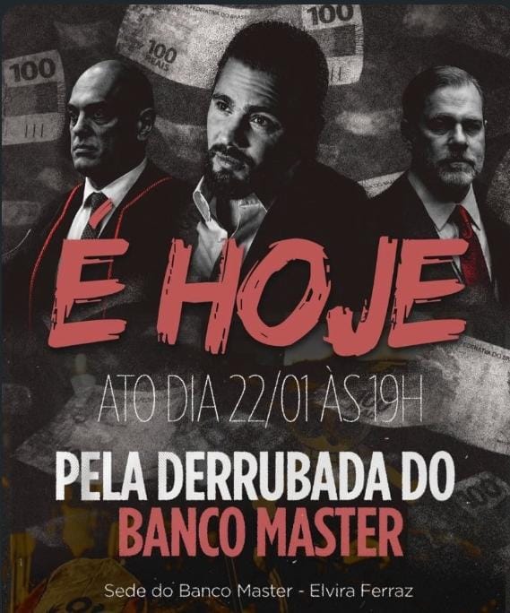 VAMO LA GALERA, FAÇAM A #ForaBancoMaster é um ABSURDO OQUE ESTA ACONTECENDO