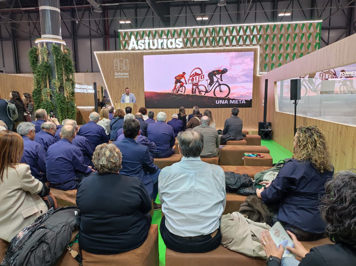 Hoy hemos presentado en FITUR la segunda edición de Reto Territorio Minero y el vídeo promocional de este producto turístico inédito que combina deporte, estrategia, fuerza y superación. Ciclismo de montaña en un escenario de lujo: el entorno de los montes Llosorio y Polio.