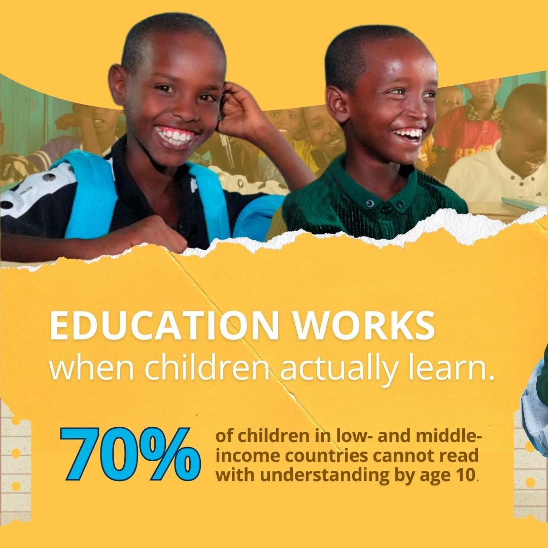 WorldBankGroup's tweet photo. Education builds skills for work and life. When children master literacy, numeracy, and socioemotional skills, they’re ready to learn, adapt, and thrive.

Learn more on #EducationDay: https://t.co/a3UzcBKxn8 https://t.co/w222LTOHJR