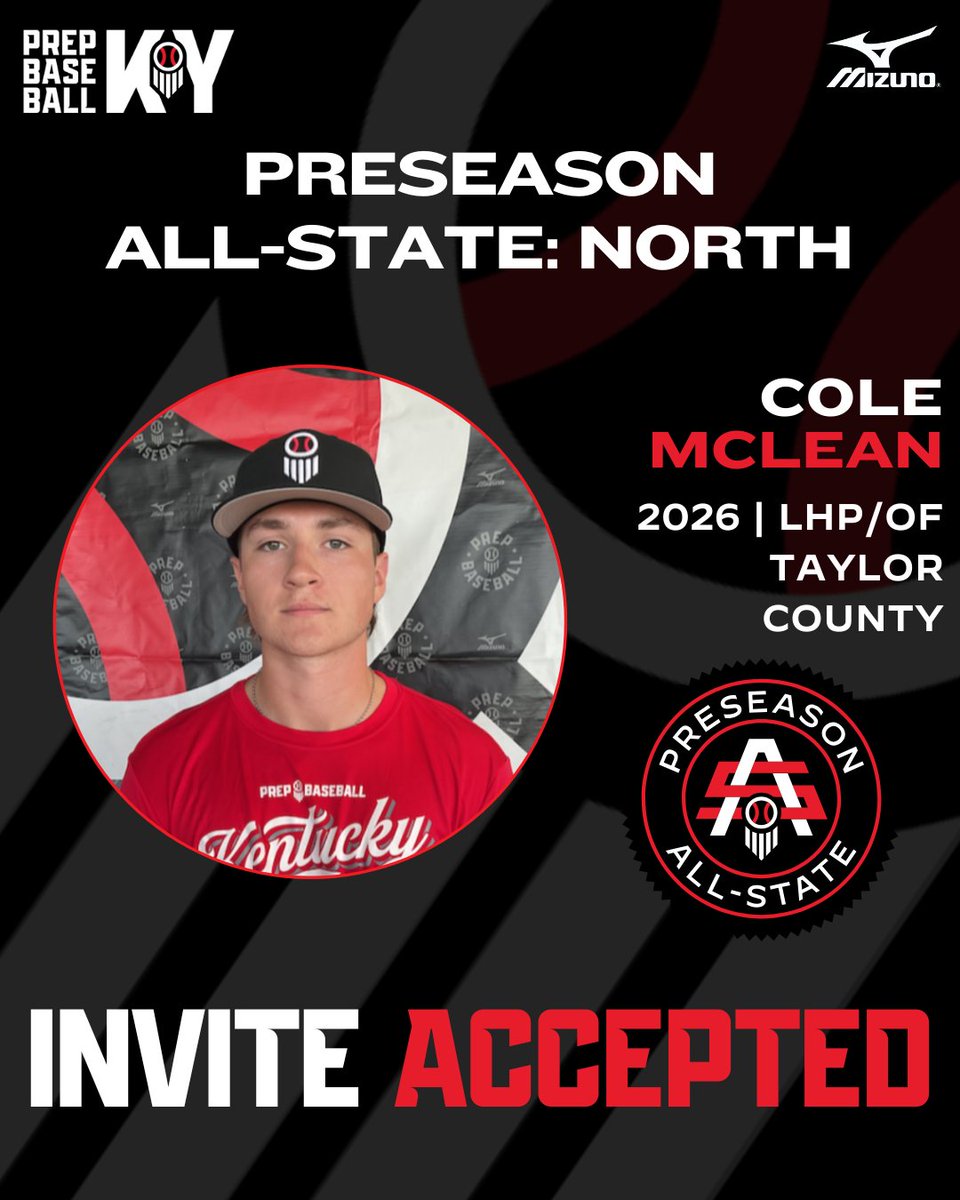 PrepbaseballKY's tweet image. 🎟️ PSAS NORTH: INVITE ACCEPTED 🎟️

2026 LHP/OF Cole McLean (@TCcardsbaseball) has accepted his invite to this year’s Preseason All State North!

Nationally ranked #388 overall (#37 LHP), state ranked #2 overall (#1 LHP)

@UKBaseball commit

👤 &amp;gt;&amp;gt; loom.ly/PDt3L-o ||…
