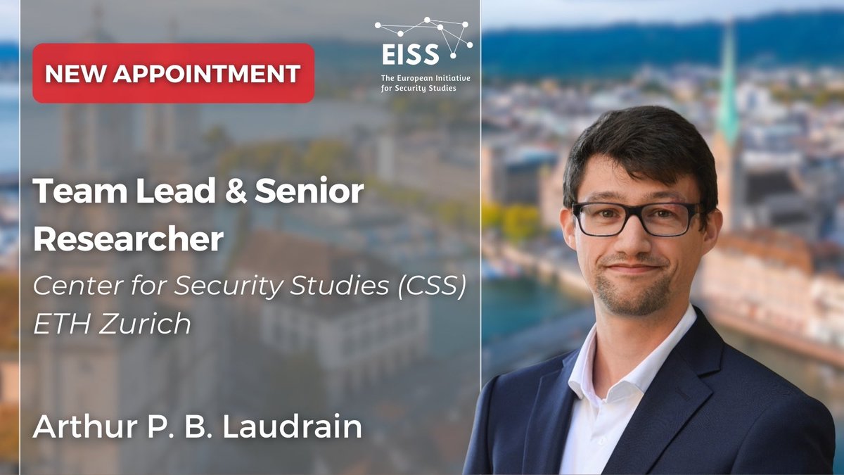 EISSnetwork's tweet photo. 🎉Big congratulations to #EISS Technology Coordinator @APB_Laudrain, who is joining @CSS_ETHZurich as a Team Lead and Senior Researcher in Cyber Security
We wish you all the very best in this new role, Arthur! https://t.co/Yr2aGhCRtO