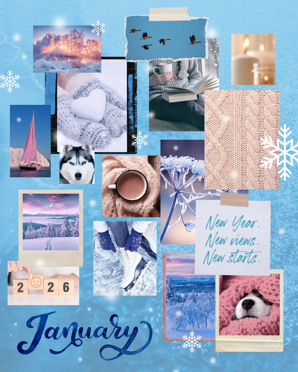 January mood, winter hues ❄️