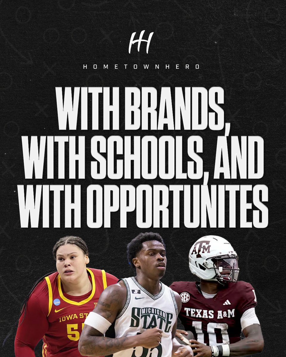 HometownheroNIL's tweet photo. Build a brand and the NIL will follow. Your brand will determine how much a school will pay you and depending on where you go, there are many options for brand deals and many different schools.

Get your first NIL deal for FREE and get PAID! Link in bio! https://t.co/XBsNuh4NtH