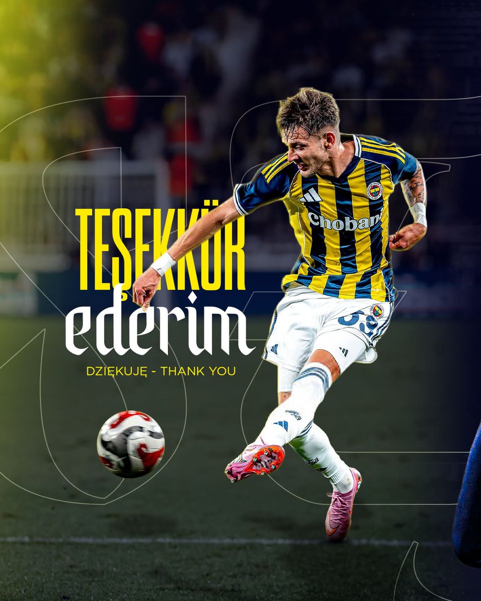 TekYolFener's tweet image. Sebastian Szymanski, Fenerbahçe’ye veda etti.

Sebastian Szymanski: "Sevgili Fenerbahçe ailesi,

Bugün veda etme ve kariyerimin çok özel bir bölümünü kapatma zamanı geldi. Kulübe, bu kulübün bir parçası olma fırsatı verdiği için teşekkür etmek istiyorum. Bu formayı giymek benim…