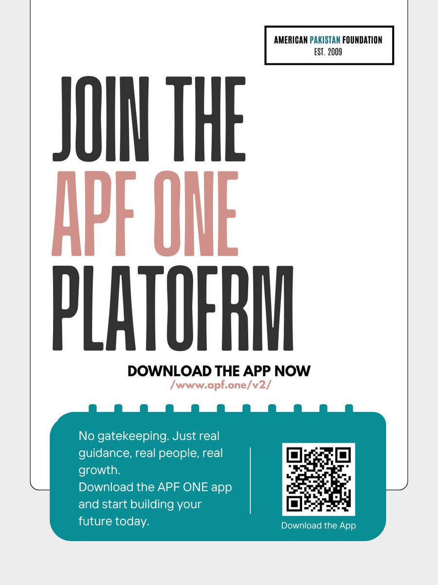 American Pakistan Foundation tweet media