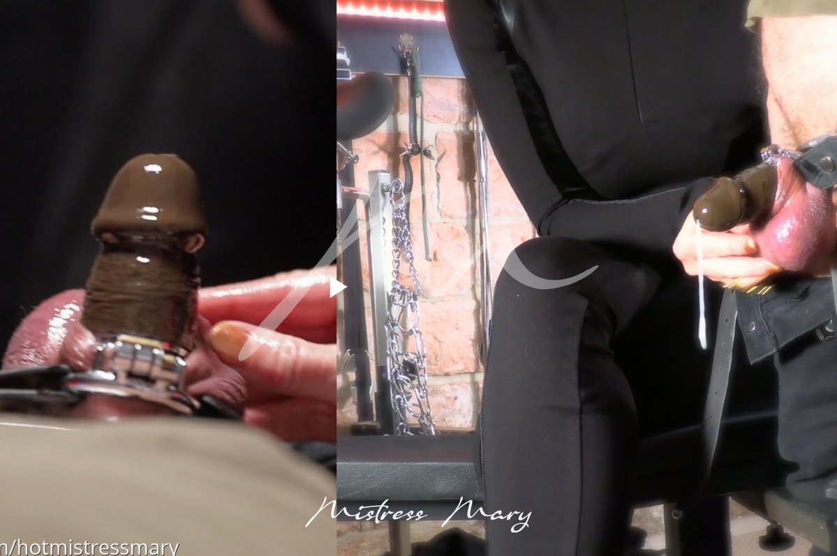 So erbärmlich, wenn ein Sklave nur durch Berührung seiner Hoden durch seine Schw*nzprothese absamt...

Den Clip gibt es in meinem Store bei Loyalfans.
loyalfans.com/hotmistressmary

#humiliation #denial #chastity #pussyfree #femdom #milking