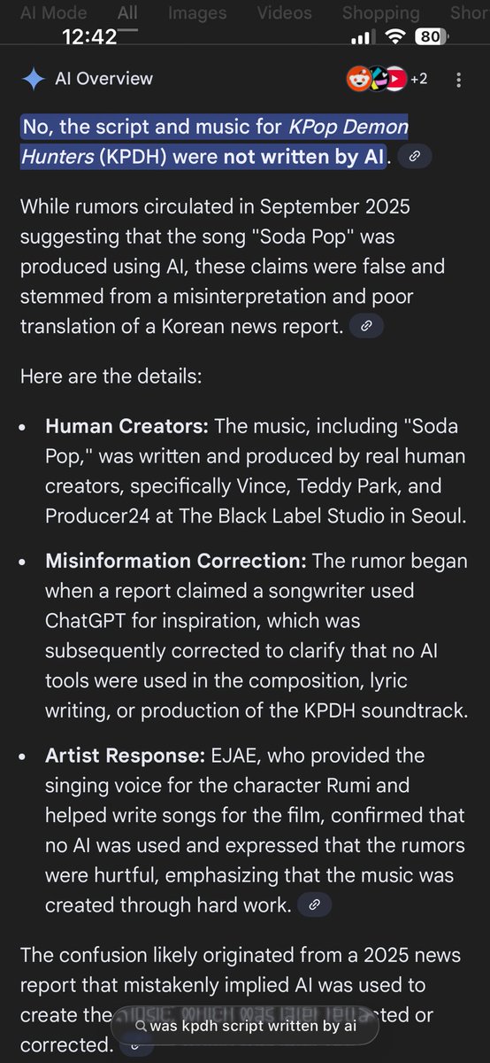 Rob_13__'s tweet photo. @0_unknown01 Incorrect about the AI. Spreading misinformation for infinity castle 🤣 https://t.co/EanrGqKzZ8