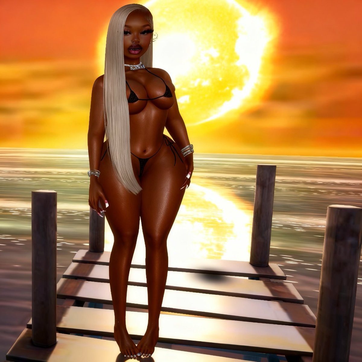 Just me &amp; the ocean minding my business 🌊 #IMVU #IMVUStyle #IMVUBaddie #IMVUGirl #IMVUCommunity #IMVUFashion #IMVUModel #IMVUPhotoshoot #IMVUEdit #IMVUAvatar #IMVULife #IMVUCute #IMVUQueen #BaddieVibes #BaddieAesthetic #SoftLife #GlowUp #PrettyGirlEnergy #GoldenHour #BeachVibes