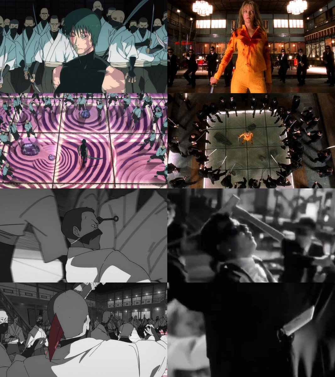 anime_shots's tweet image. Jujutsu Kaisen             Kill Bill