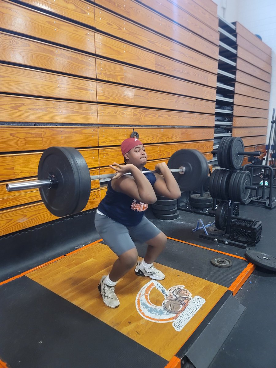 CoachDayNSHS's tweet photo. Rising senior, Jahir Concepcion putting in the work in the weightroom, in the classroom with his 92.75 GPA, and in competition as a 3 sport athlete (football, wrestling, and track).#beapro @walterv50 @FCS_NSHS_Princ @AD_SpartaNation @nshsfootball63 https://t.co/52XvGpPki1