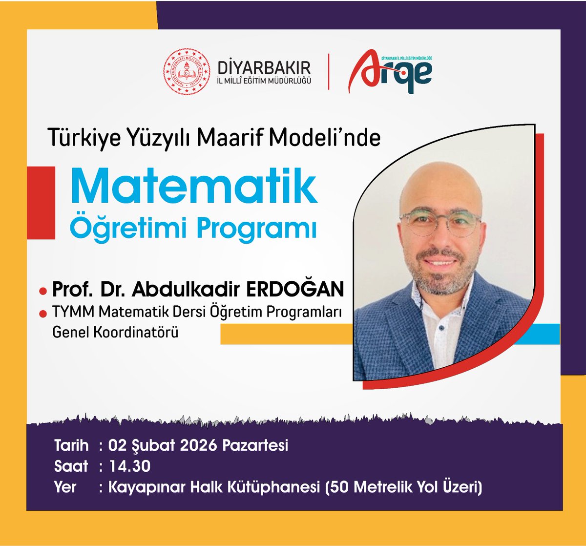📐📊 Türkiye Yüzyılı Modeli ve Matematik Öğretimi Programı Semineri

İl Millî Eğitim Müdürlüğümüz tarafından, TYMM Matematik Dersi Öğretim Programları Genel Koordinatörü Prof. Dr. Abdulkadir Erdoğan’ın katılımıyla, ilköğretim ve lise matematik öğretmenlerimize yönelik “Türkiye