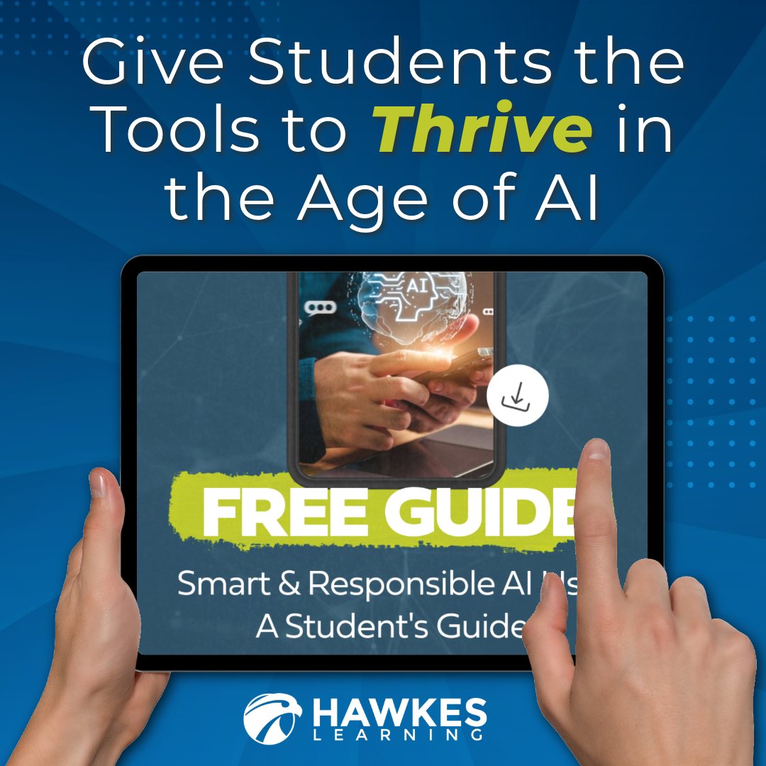 Hawkes_Learning's tweet photo. Looking for ready-made resources to help your students not just survive but thrive in an AI-enhanced future?

Share this free AI usage guide with them today and empower them to transform their academic journey! 

https://t.co/am4y21CjUo

#AI #StudentSuccess #StudentResources https://t.co/w0QIfzTb4K