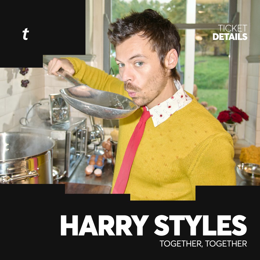 Ticketmaster's tweet photo. Together, Together. 🪩 @Harry_Styles is hitting the road in 2026!

Here’s what to know so you’re ready when tickets drop. ⬇️

🎫: https://t.co/8xk7FbIEs1 https://t.co/hdq8bw56MU