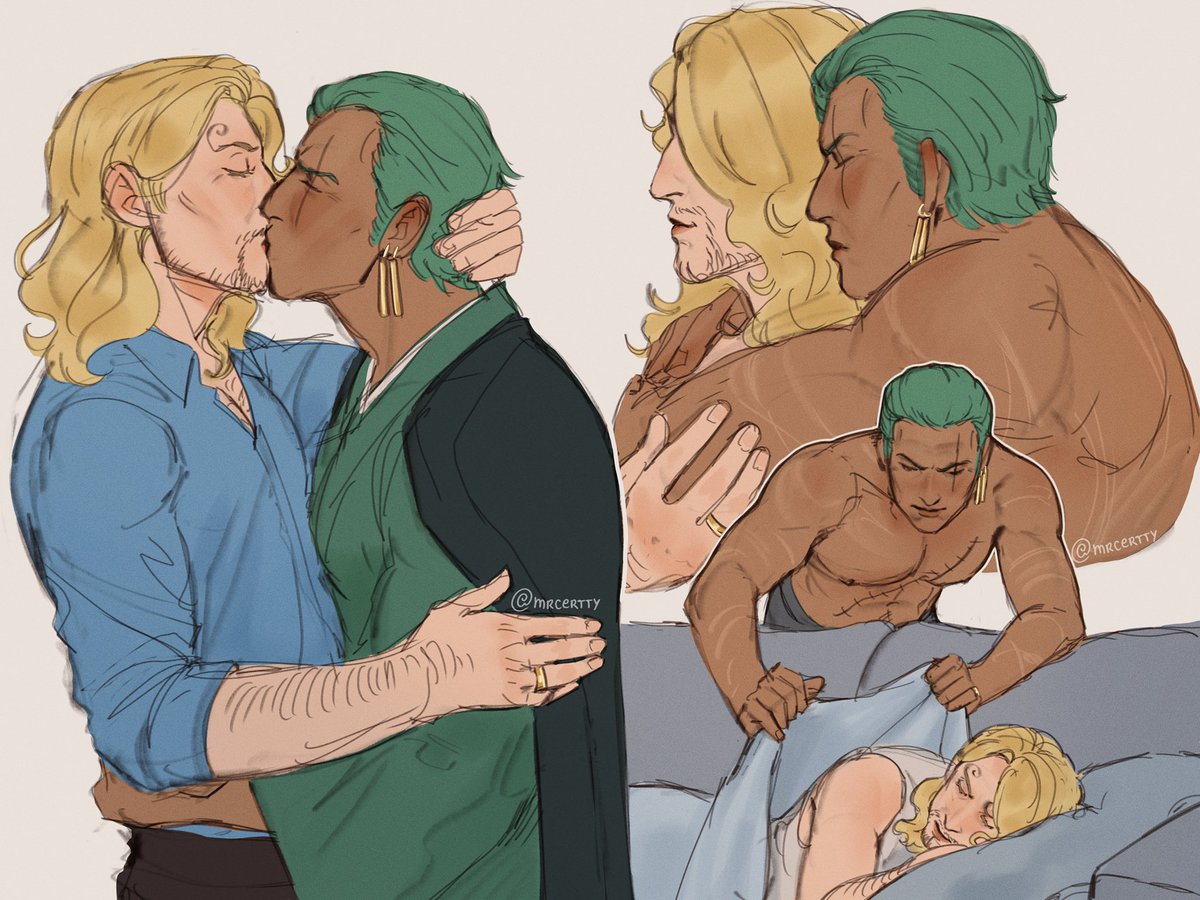 Old men yaoi #zosan #ONEPIECE #fanart