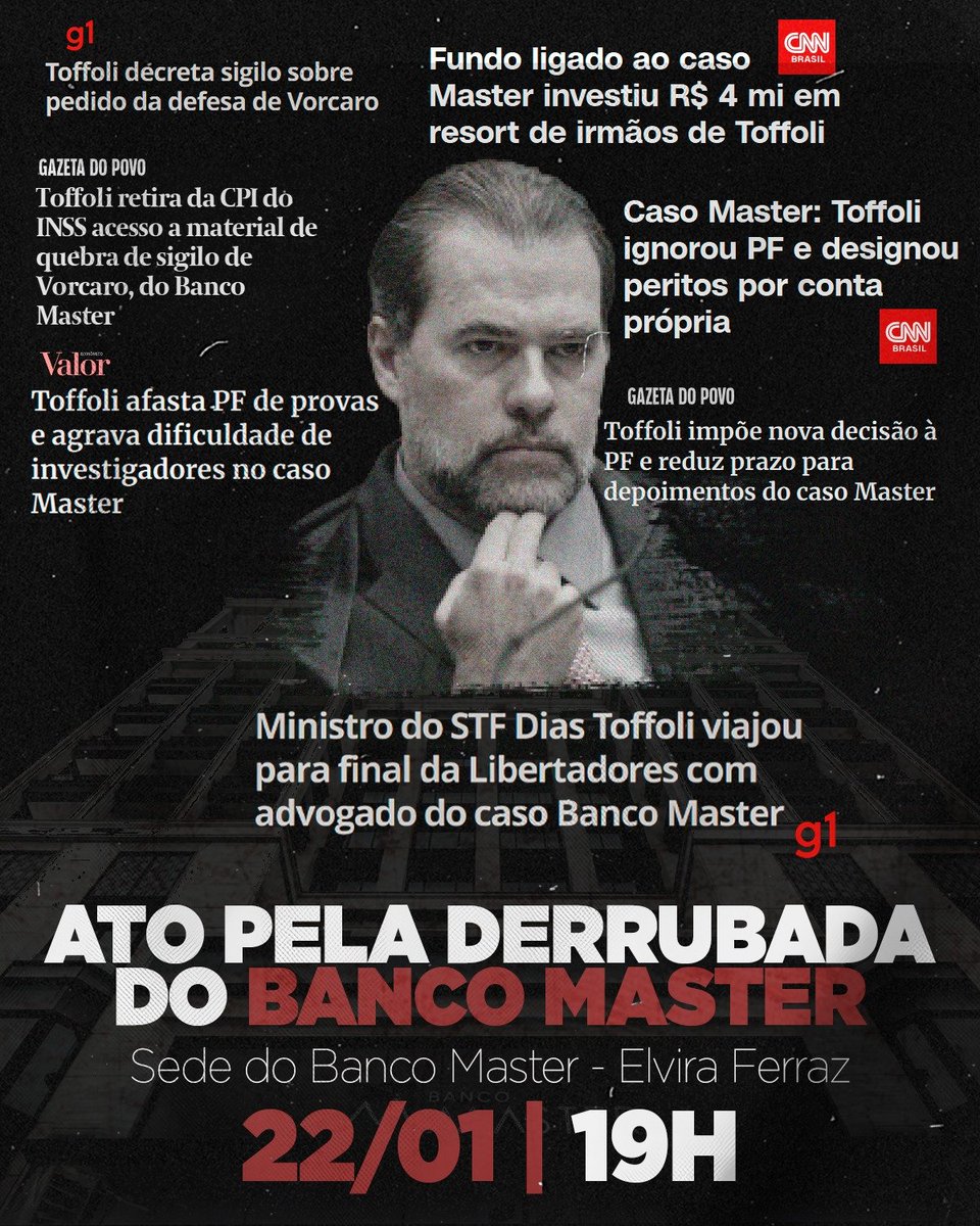 PRECISAMOS aniquilar os envolvidos xom o Banco Master. VAMOS #forabancomaster 

Todos tem o dever de começar essa fagulha!!!