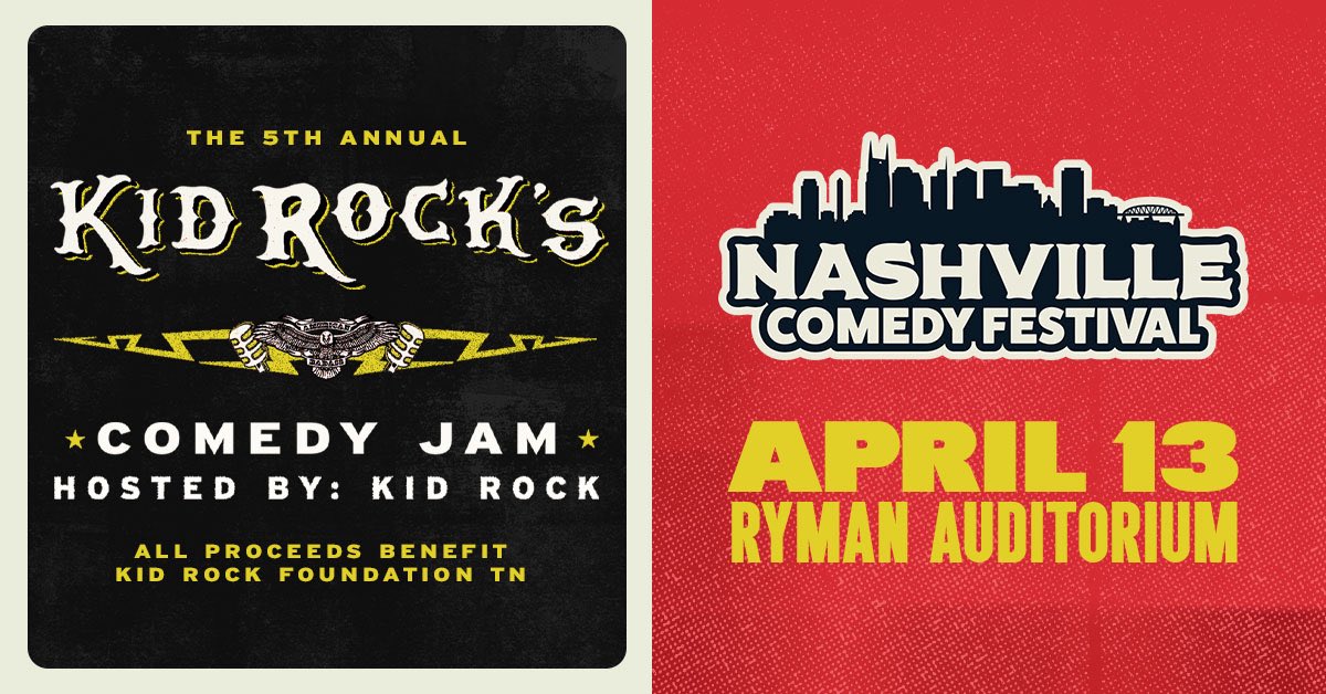 KidRock's tweet image. The Comedy Jam presale is LIVE.

Sorry we are just getting the post out. 
We f-d up. This was supposed to go out yesterday. 

→ Presale is available now until 9am Friday. 
→ Public on sale starts Friday at 10am

Tickets 🎫 axs.com/events/1261677…