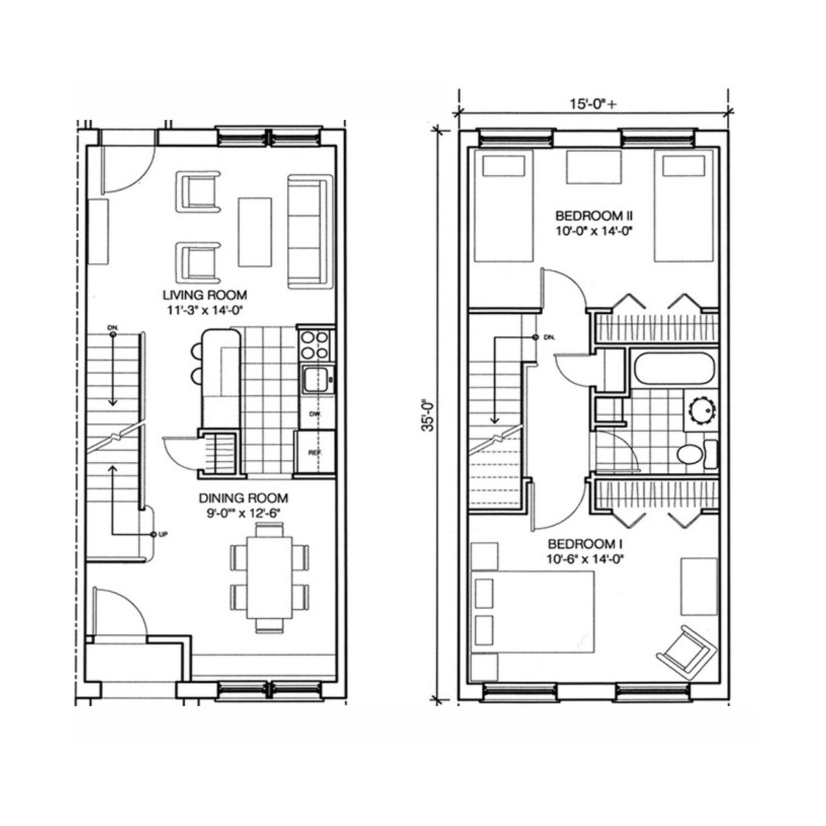 We need to build 2BR/1BA units again

As rowhomes, they are a perfect "Starter Home" for a young couple or family

1050 square feet