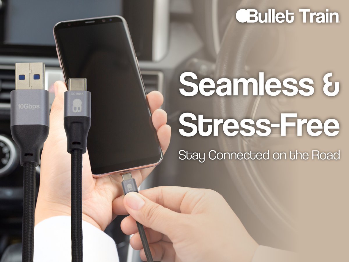 BulletTrainHDMI's tweet image. Keep your drive seamless and stress-free. The Bullet Train USB-A to USB-C cable powers your phone, streams your music, and keeps navigation on track with fast, reliable data transfer. 

Next stop, fast and reliable connections: avproglobal.com/collections/bu…

#BulletTrain #USBCables