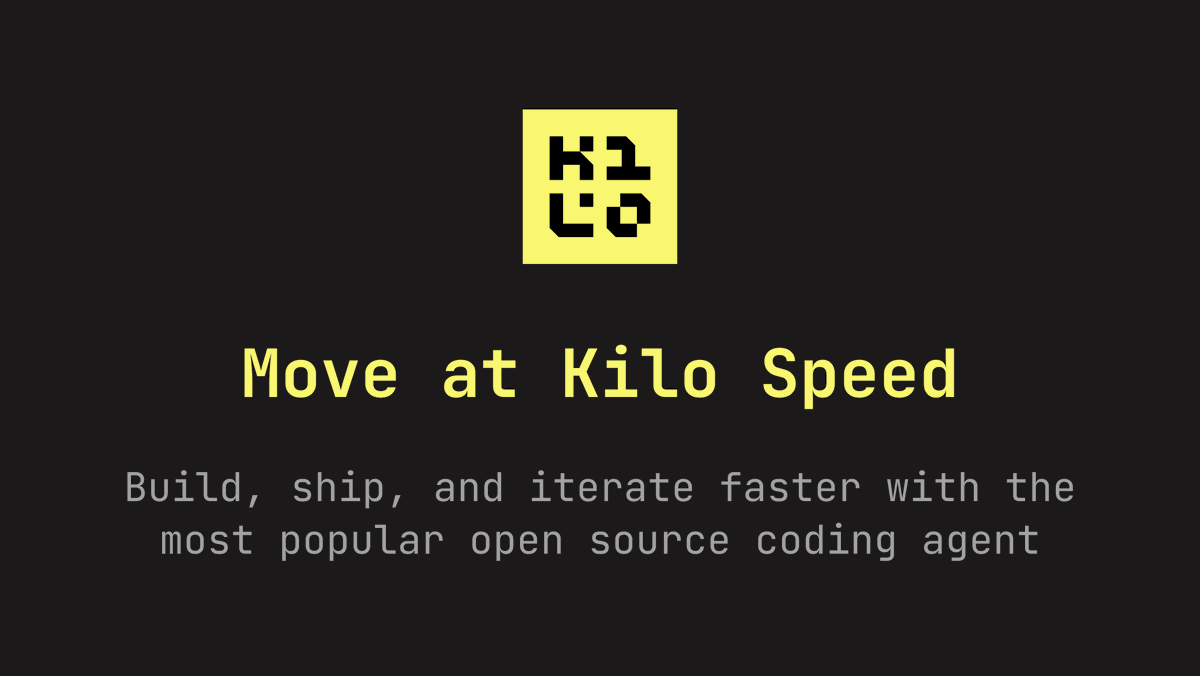 Kilo (@kilocode) / Posts / X