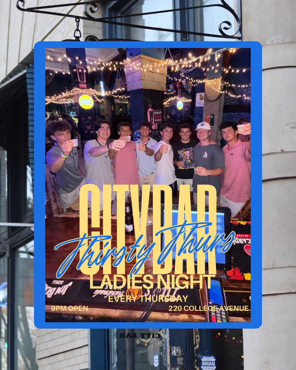 Thirsty Thursday is calling 🍻✨
Citybar opens TONIGHT with all the vibes — it’s Ladies Night and the drinks are flowing 💃🍸
🔥 Specials ‘til 11PM
Pull up, grab a drink, and let the night do the rest.