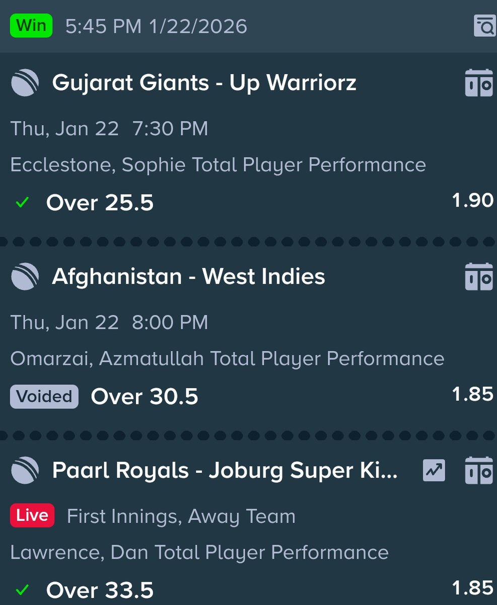 sportsaddictttt's tweet photo. Clean swept all the pre-match picks in #SA20 #AfgvsWI, and #WPL2025 🔥🤑
Gave the Ecclestone pick here in the open taking the tally to 10 wins in the last 14 picks ✅
Those who regularly interacted got Dan Lawrence and Forde picks straight in their DMs ✉️
Now get ready for the next pic😉