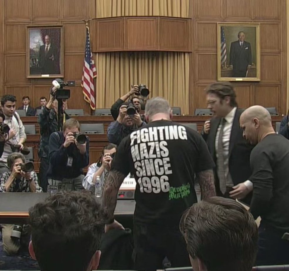 OCCUPY DEMS Michael Fanone rocking the dropkick Murphy shirt at today’s Jack Smith hearings!!! 

And we are completely here for it!