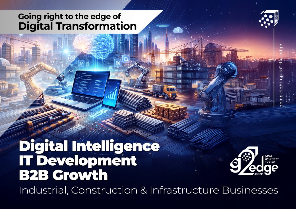 g2edge's tweet photo. G2EDGE SERVICES | Digital Transformation for Industrial &amp; Infrastructure Businesses.
Explore our services: https://t.co/TKMWR2nofx
_______
#transformation #construction #contracting #industrial #b2b #digital #system #automation #informationtechnology #it #ai #marketing #platforms https://t.co/GJ3IGc7XRd