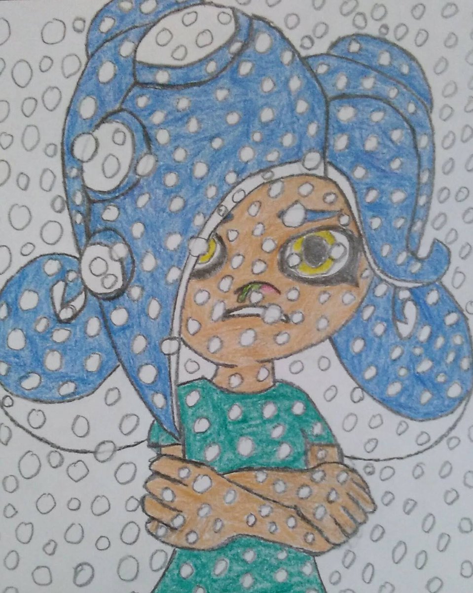 DenisTheInkling's tweet image. ❄️🐙 "A Freezing Dare.." 🐙❄️

She was dared to go outside during a blizzard.. with only a t-shirt. 
No winter gear at all ❄️

I think she regrets her decision to agree to this dare :P