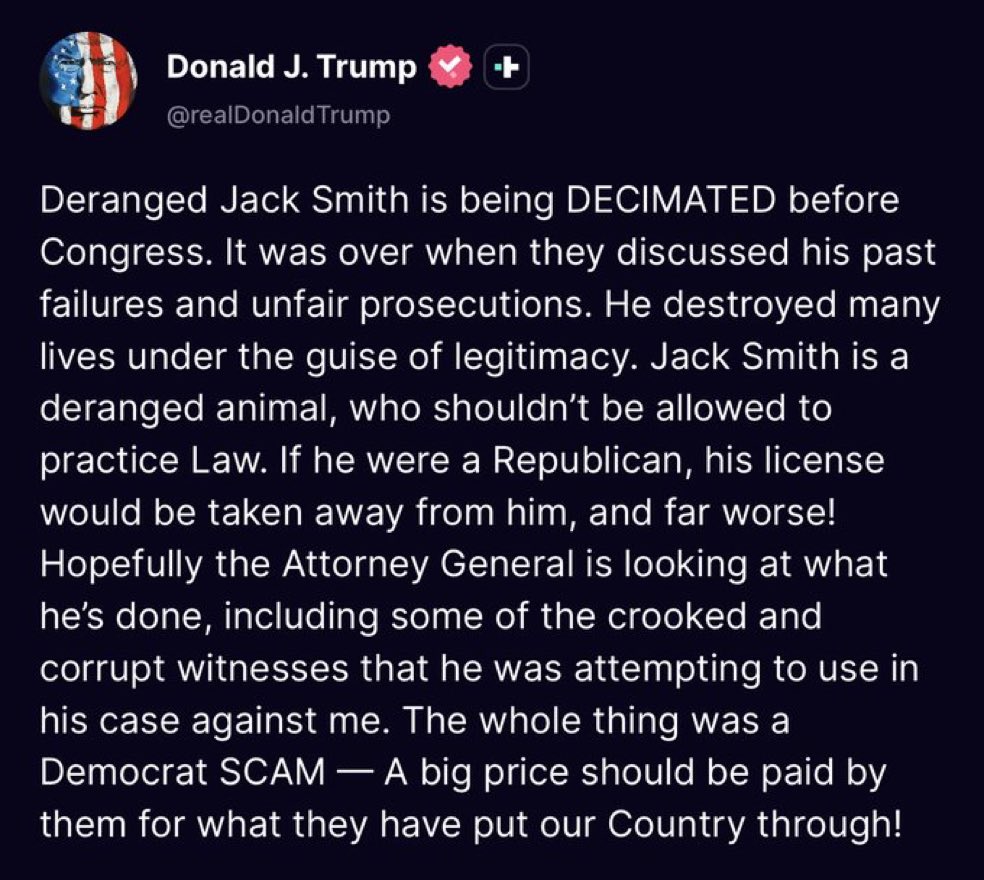 Absolutely none of this happened and it looks like Donald Trump is even worse for where after putting out this post. 

His lashing out is becoming more obvious. Eventually, he’s just gonna put people in jail because they don’t like him. And literally that will be the only reason.