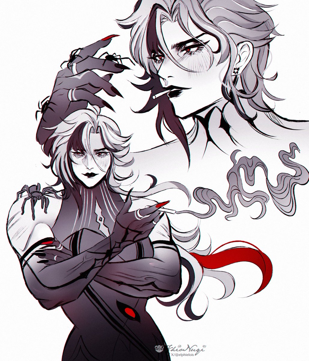 blud thinks befriending spiders looks cool ✋
#Arlecchino #GenshinImpact