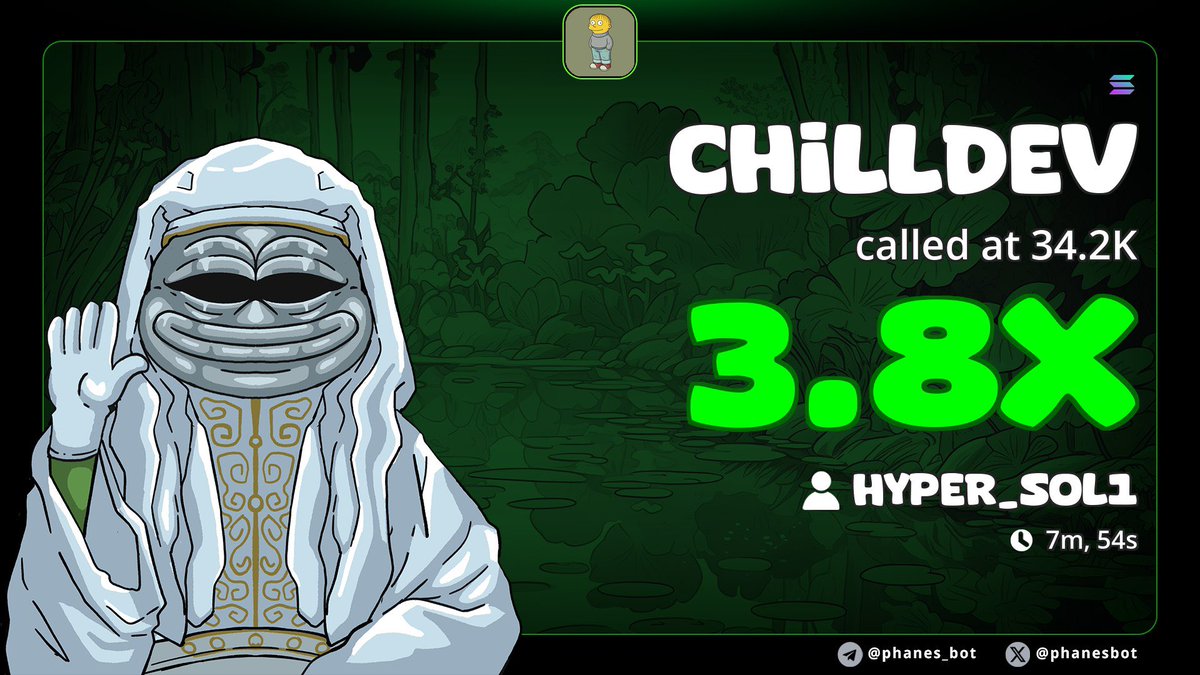 Sol_hyper1's tweet image. 3X up from  my call $CHILLDEV
TG frens always eating good 🔥🔥
#uzaksehir #sstvi #SolanaMemeCoin