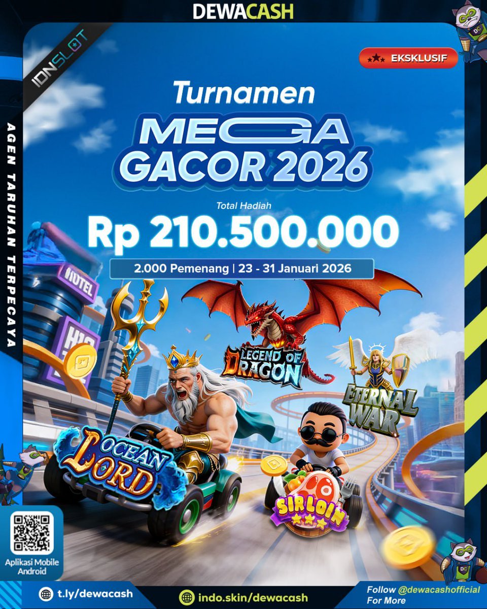 dewacash_office's tweet photo. Mainkan Legend of Dragon, Ocean Lord, dan Sirloin hanya di DewaCash! 🐉🌊 Menangkan bagian dari 210 Juta Rupiah. Turnamen eksklusif, peluang menang terbuka lebar! https://t.co/OTa4VFLJX8