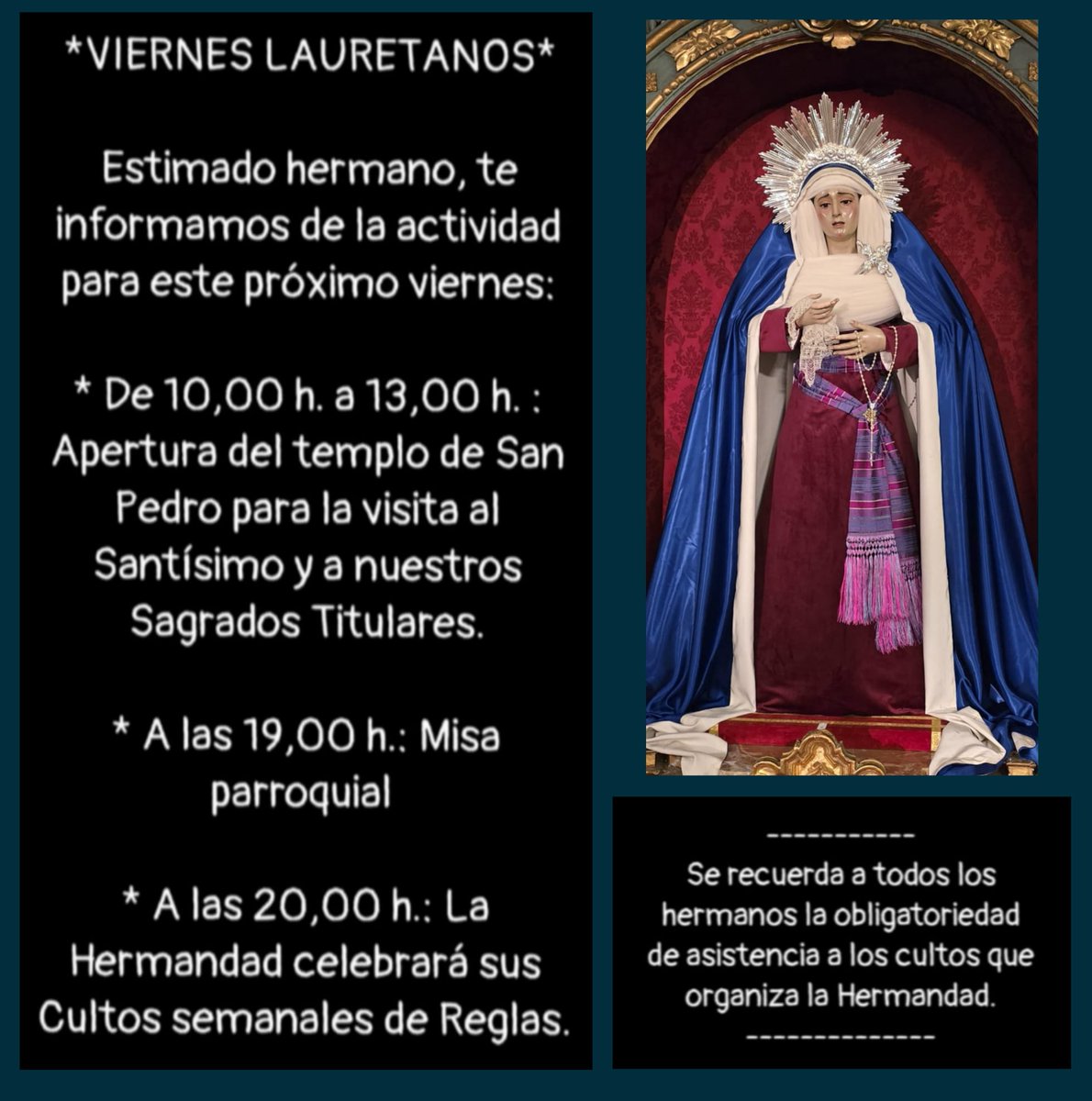 Agenda de un Viernes Lauretano más.