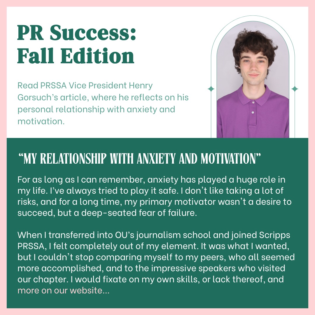 This weeks PR Success highlight is Henry Gorsuch's! Henry opened up about how he deals with his anxiety. He discussed his struggle and how changing his mindset has helped him get through it. 
PR Success: bit.ly/4qkA6qA