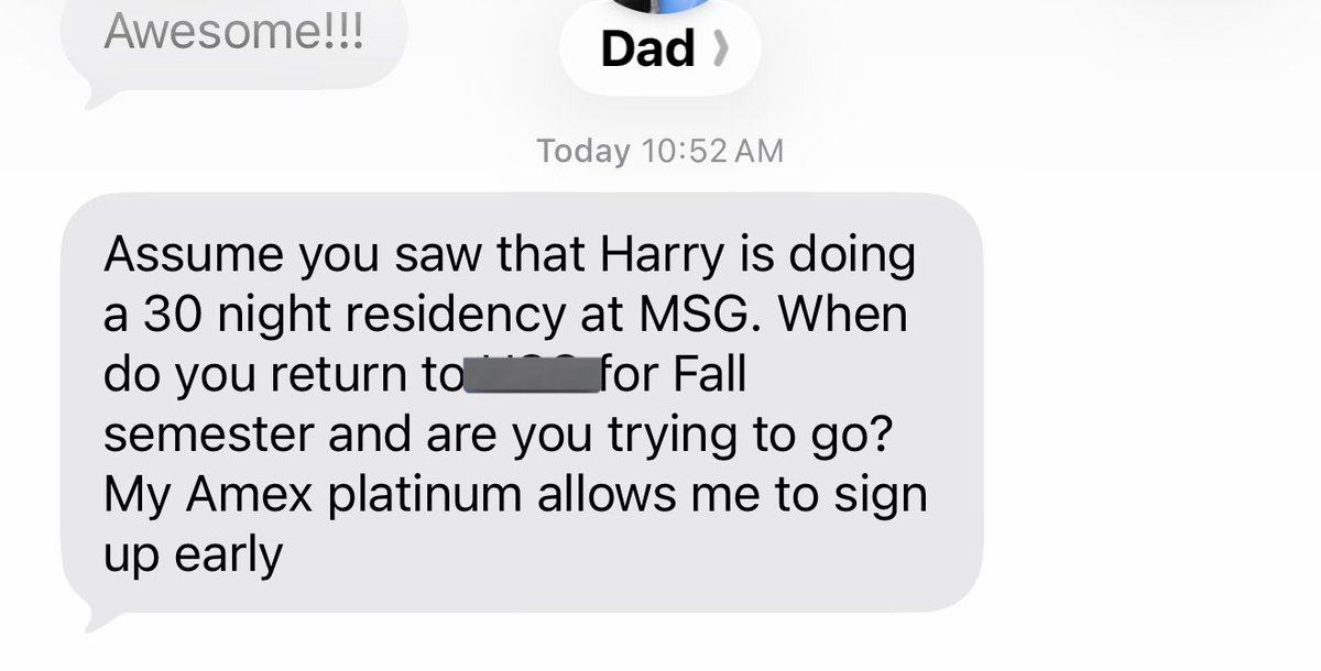 twoheartsrry's tweet image. god bless my father and his Amex card