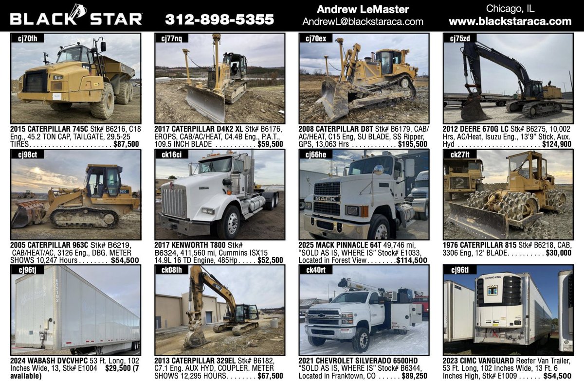 2026 is here and it’s shaping up to be a strong year.
Check out our latest Machinery Trader ad for a snapshot of equipment available for private sale.
👉 Follow us for more listings and upcoming auctions.
#ConstructionEquipment #EquipmentSales #MachineryTrader #Auctions