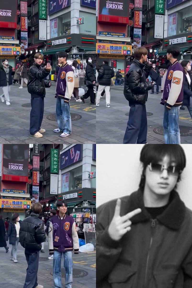 yganjd's tweet image. In 2023 Seobin  ( yg trainee ) was spotted taking photos with the advertisement screen for YG solo artist Lee Chanhyuk album 👀🔥
What makes it even crazier? That was right around the same time Seobin had just joined YG 🙈
