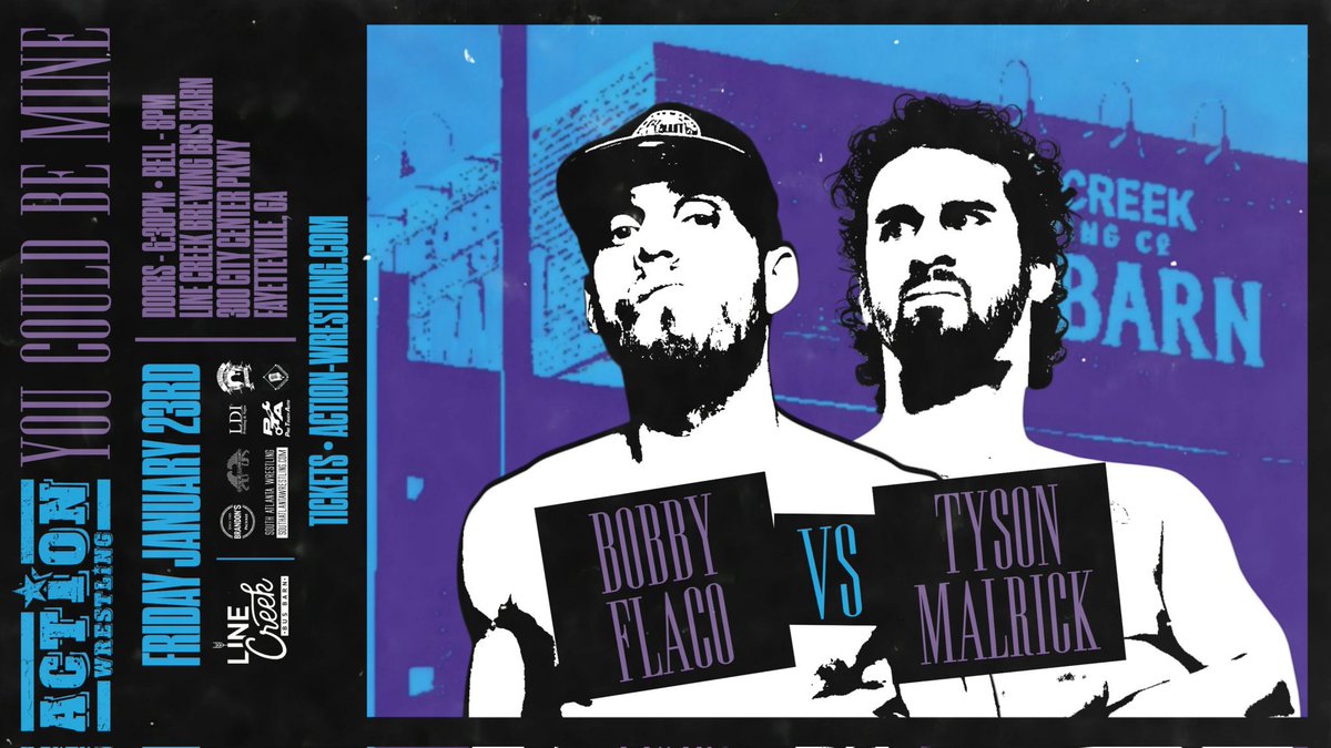 entermalrick's tweet image. announced yesterday

tomorrow I make my @WrestleACTION1 RETURN in Fayetteville, Georgia vs @BobbyFlacoWwa4 in a FIRST TIME EVER 

bringing this W back home where it’s nice and warm to the sunshine state ☀️ 

#ONEOFONE #NEVERTOBEOUTDONE