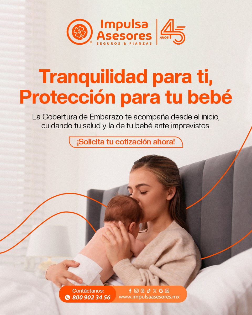 ImpulsaAsesores's tweet image. Un nuevo comienzo merece el mejor respaldo.
Seguro con cobertura de embarazo para cuidar de ti y tu bebé. 👶✨
#Segurodematernidad #Seguros #Prote