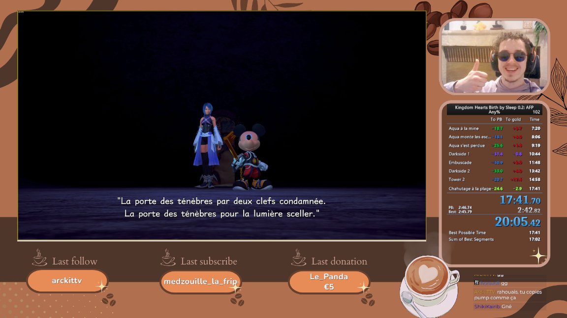 OMG LE PB
trop content de ce temps c'est mon premier sub 18 !!
Par contre la run est bien propre ça va être chaud de battre ça en vrai mais bon on va grind un max pour rattraper le WR (il est à 16:36)