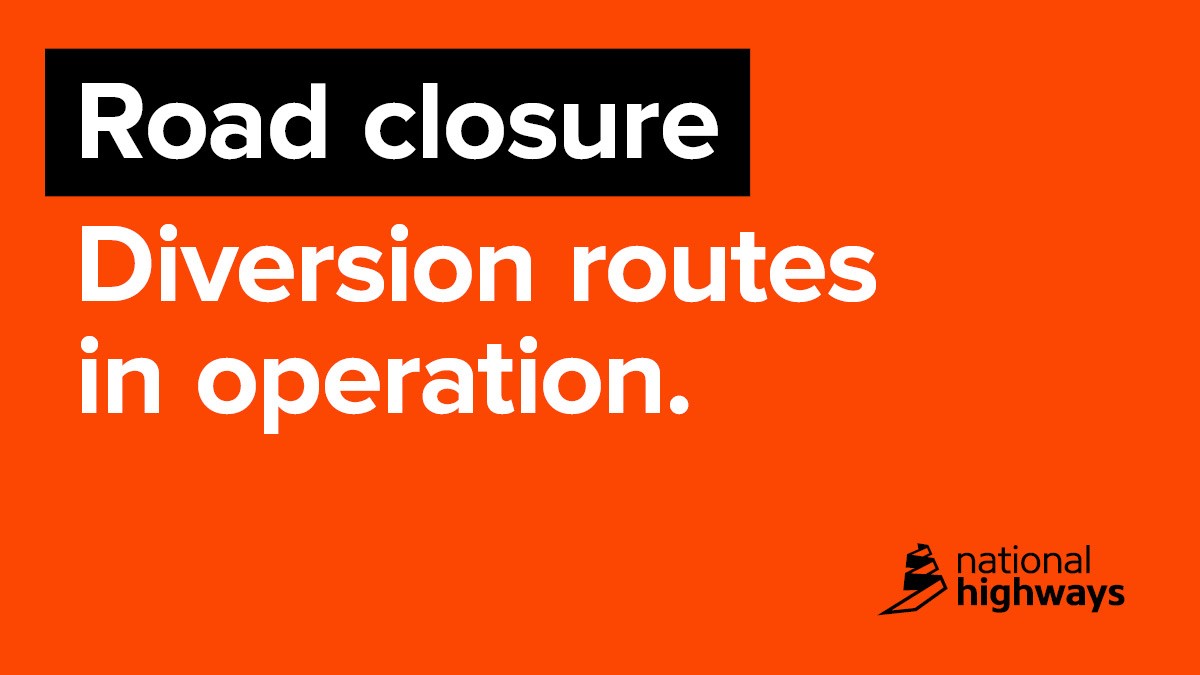 HighwaysEAST's tweet image. The #A120 in #Essex is closed eastbound between the #B1035 and the #B1352 due to a collision.

Diversion can be found via the attached link: nationalhighways.co.uk/travel-updates…