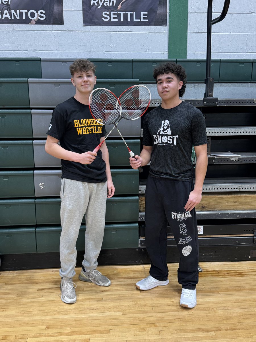 Congrats to Team 15! Winners of our 4A badminton tourney